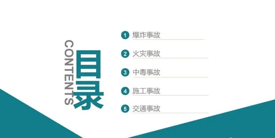 安全案例丨五类安全生产事故案例PPT